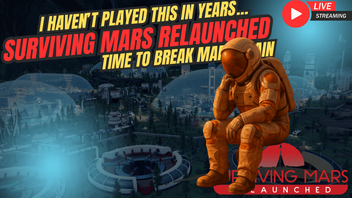ceplannerplays's tweet photo. New series time! 🛰️

Starting Surviving Mars: Relaunched today. I’ve played before, but never touched the Underground or meteorites, so expect “engineer tries not to suffocate colonists” gameplay. 😂

🔴 Live later on YouTube:
👉 https://t.co/wJmWVKaPTK
#SurvivingMars #CEPlays https://t.co/Sm4Lf8yZjc