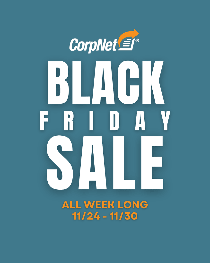 CorpNet's tweet image. Get a head start on your business goals with huge savings, all week long - starting Monday, Nov 24th through Sunday, Nov 30th.

Exclusive deals for both clients &amp;amp; partners! Not a partner yet? Sign up this week and save up to 30%. corpnet.com/partners/ 

*Exclusions apply