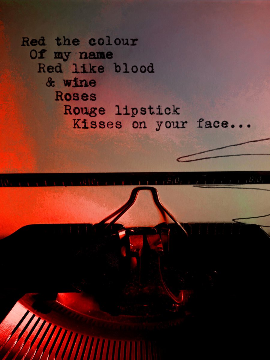 EmmaRugg's tweet image. Red the colour... #typewriter #typewritten