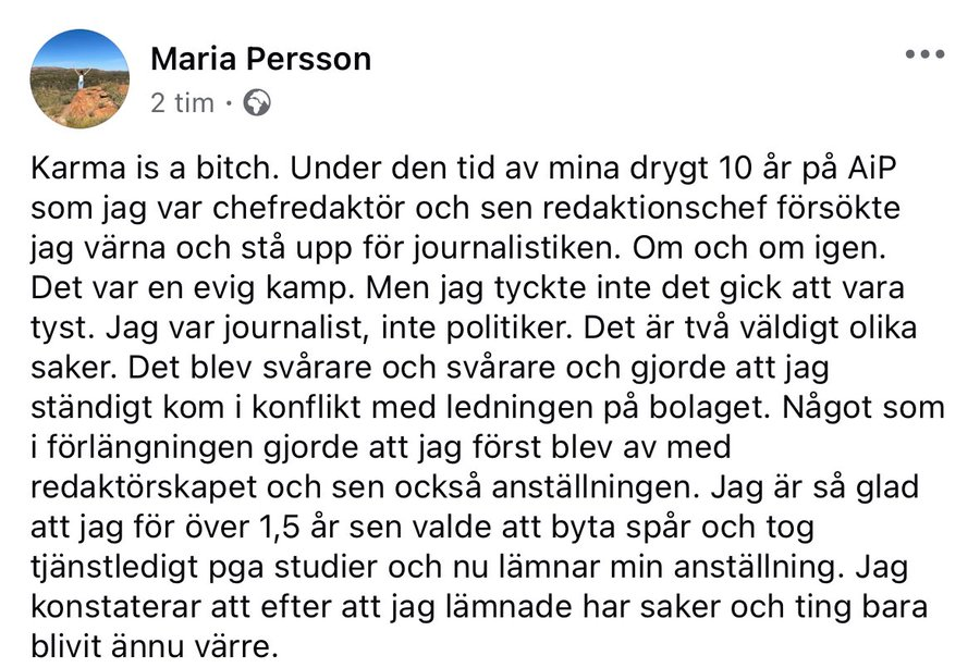 Skönt att de var redaktionellt oberoende, tänk hur det hade sett ut annars