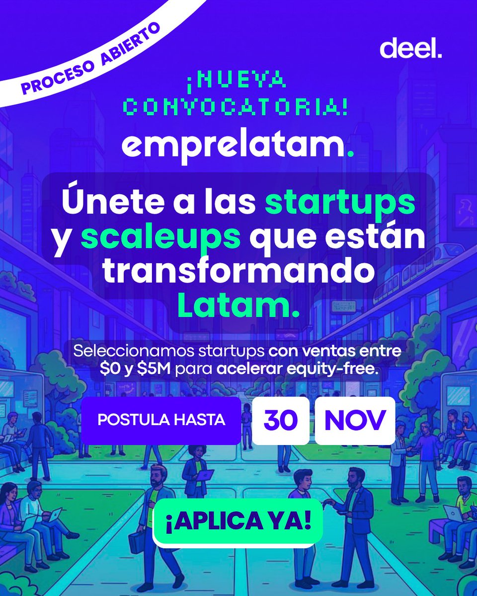 EmprelatamOK's tweet image. ❗ Si quieres avanzar más rápido y con acompañamiento real, este es el momento.

⏳ Últimos días para postular.

✅Ingresa en : aplica.emprelatam.com