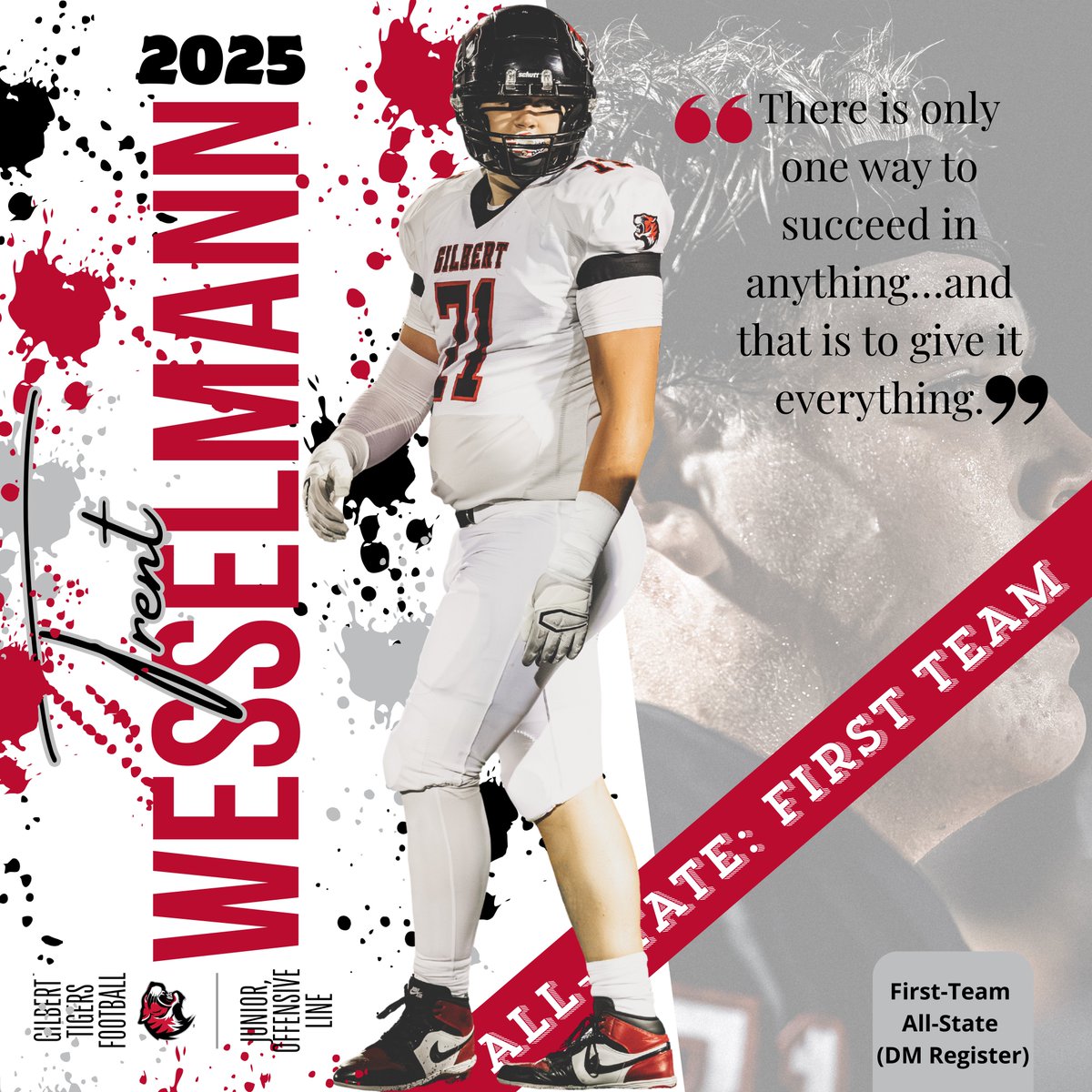 gilbert_schools's tweet photo. They called themselves The Moving Company.

Coach Lundt called them  Big Skills.

Now you can just call them All-State.

#iahsfb #GilbertPride #TigersTogether https://t.co/HBcQx2tiCt