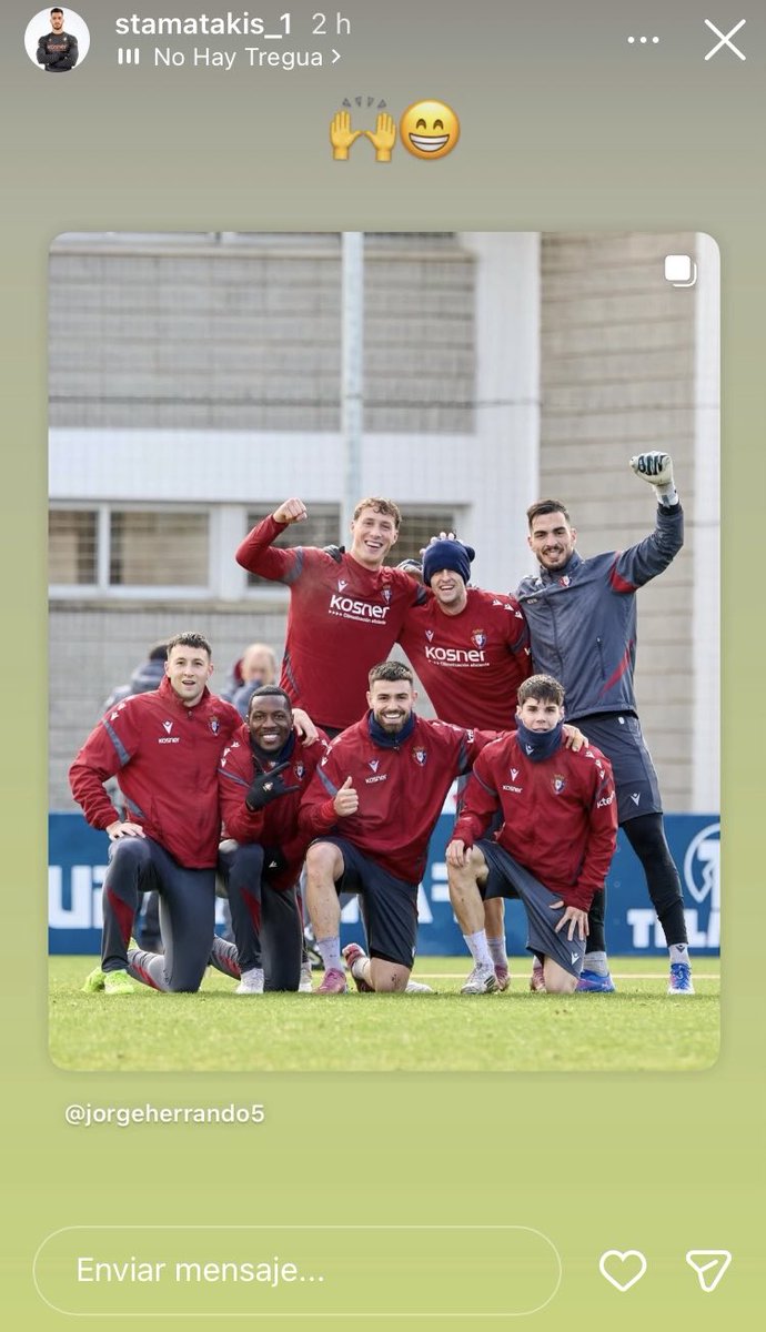 En el vestuario de Osasuna lo tienen claro.

‘No hay tregua’