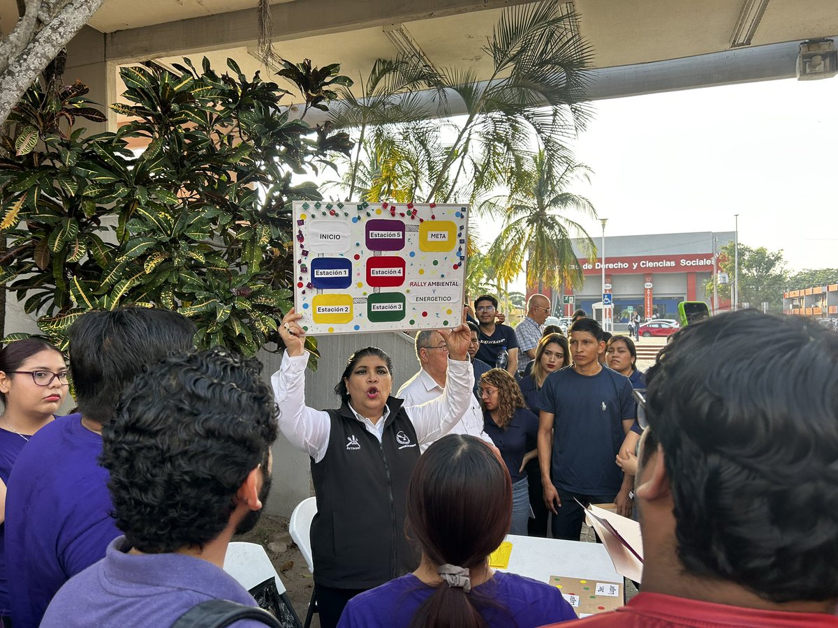 snowilion's tweet photo. Hoy se realizó el Rally Ambiental y Energético en la explanada de la @FADYCS_UAT . 🌱
Estudiantes de Derecho participaron en dinámicas sobre legislación ambiental y energética.
Gracias a la Dra. Laila Peralta, Dr. Julio C. Morales y Mtro. @josedevesaroca por liderar la actividad. https://t.co/VxWpbRryX3