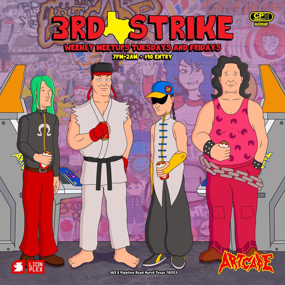 Time for some 3rd Strike and Video Juegos.    

7pm-3am $10 bucks to get in. If you’re broke, don’t let that be the reason you don’t come and hang out.  

<a href="/Ch0sen3rd/">David Cho 🔜 Bed</a> is gonna be running our Danisen for 3rd.  

We also have plenty of modern games, ST, Vsav, and SCHMUPS.