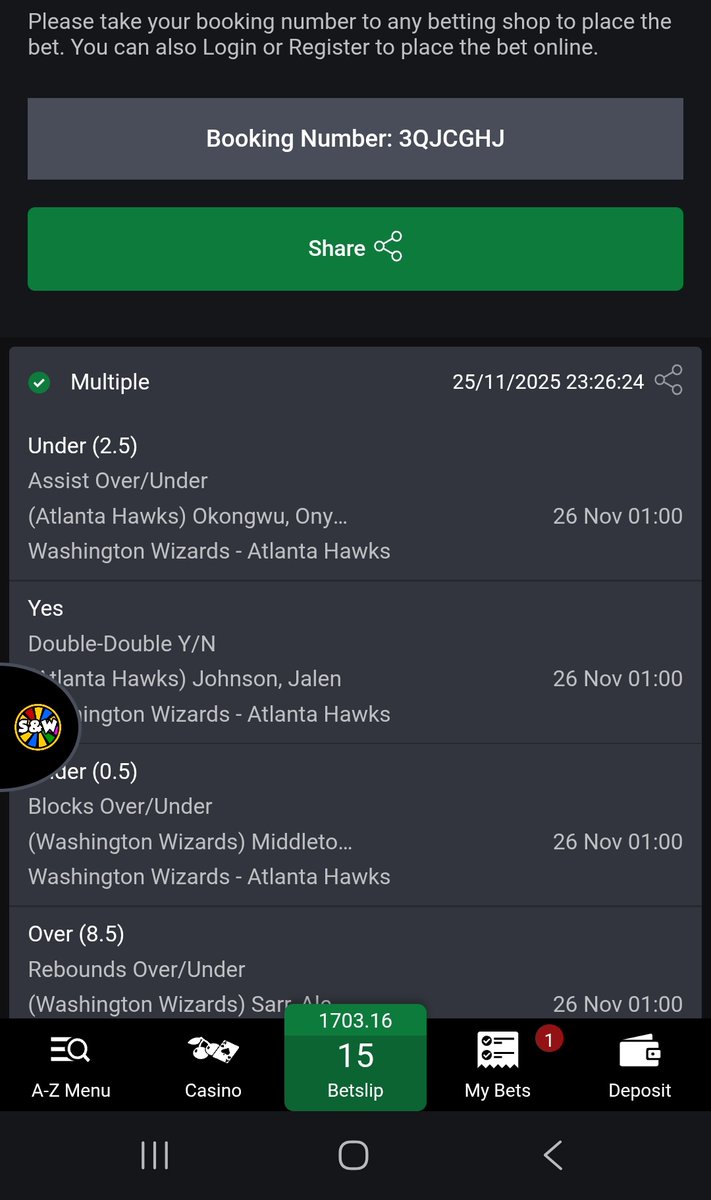 ConvertOdds's tweet image. NBA on Bet9ja #Bet9jaCode 
Edit &amp;amp; PLAY 

3QJCGHJ