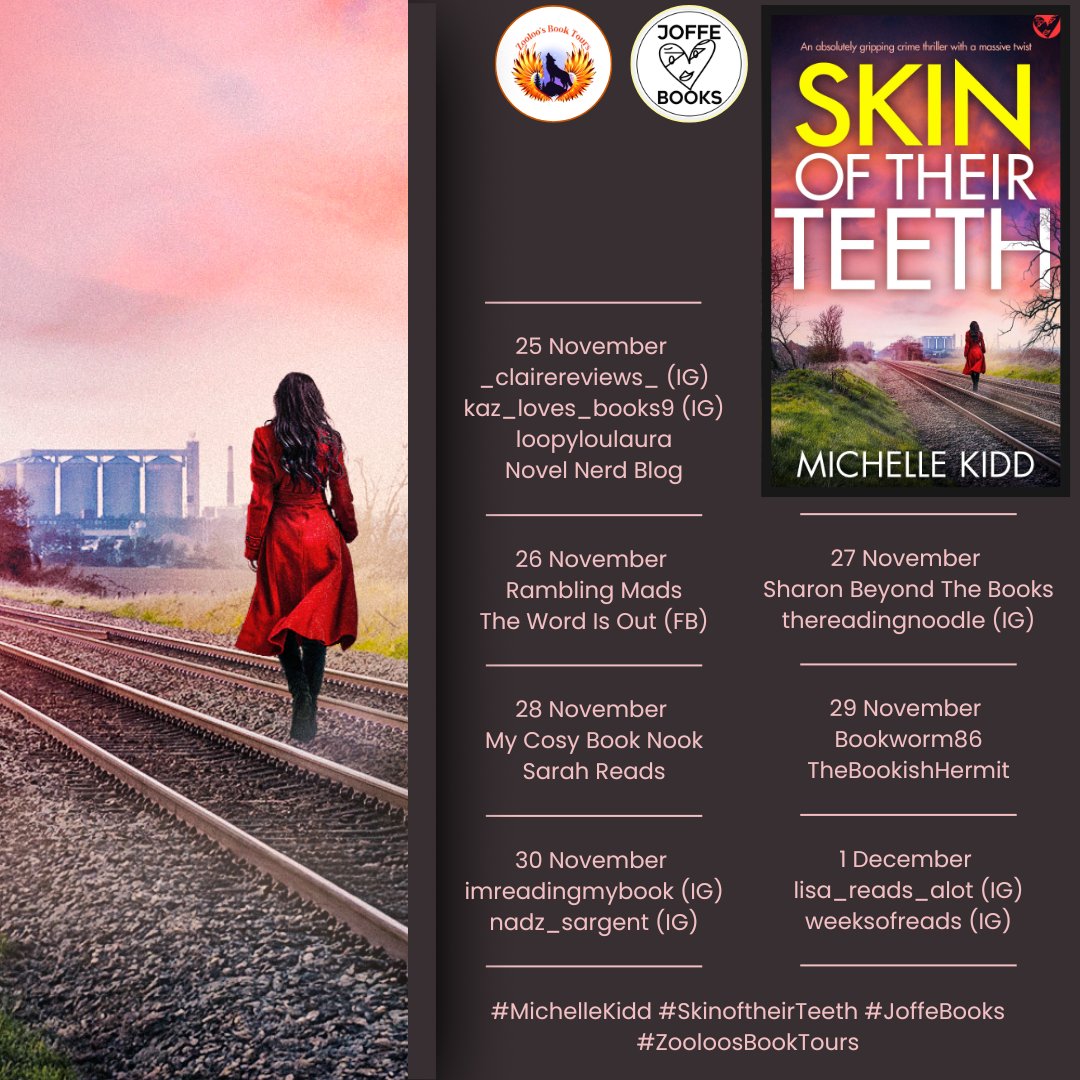 kazlovesbooks1's tweet image. Today,  I'm on the #blogtour for Skin Of Their Teeth by @AuthorKidd

The book is published by @JoffeBooks 

The tour is hosted by @ZooloosBT 

My review can be read here :           instagram.com/p/DRfvecCCndV/…