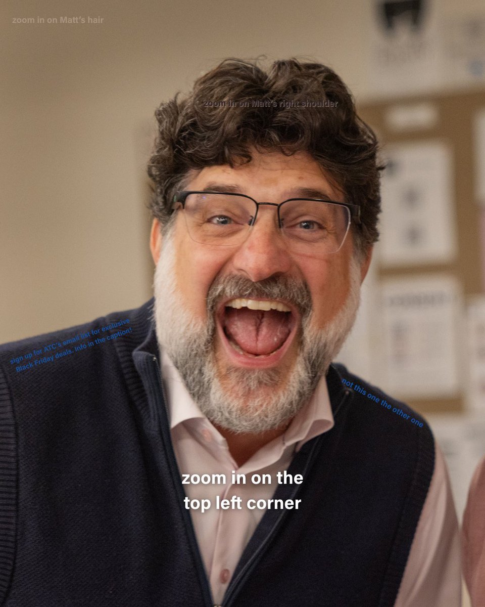 arizonatheatre's tweet image. Matt is clearly really excited about something... 🤭

Make sure to sign up for our email list for EXCLUSIVE Black Friday deals and to stay up-to-date on the latest ATC news. Signup now at httpsatc.org/Signup