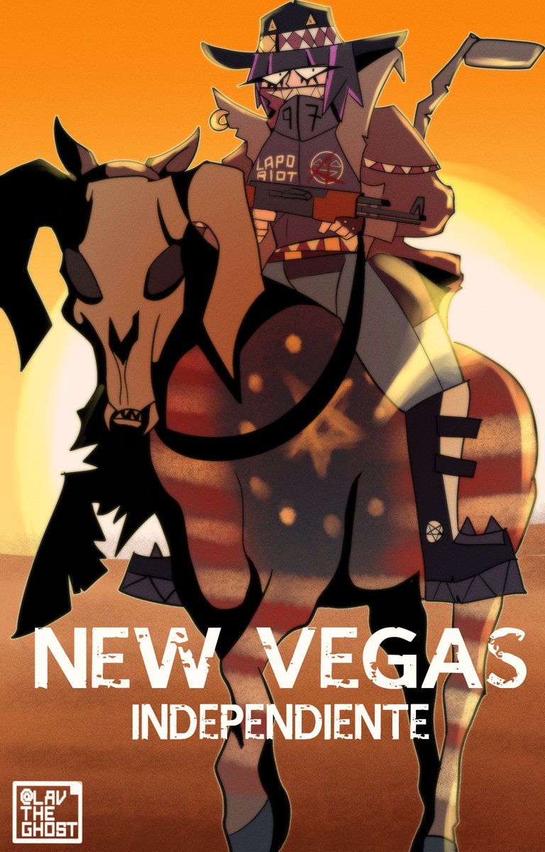 LavTheGhost's tweet photo. something I did for the funniez

#Fallout #FalloutNewVegas #falloutart #art #fanart https://t.co/0WrlBOWsef