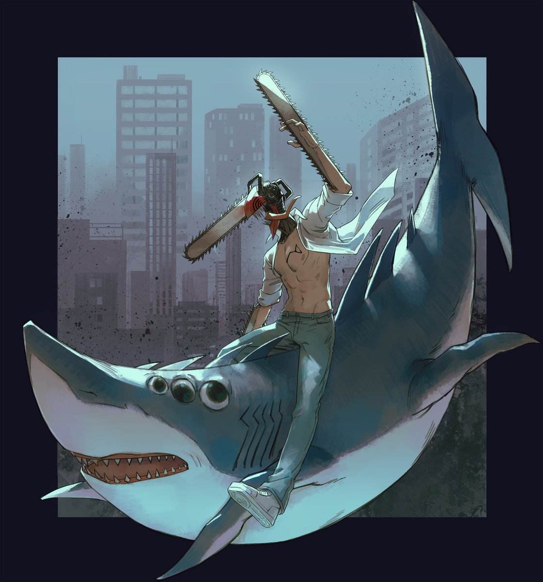 Advanced_Random's tweet image. #csm #chainsawman #denji #beam