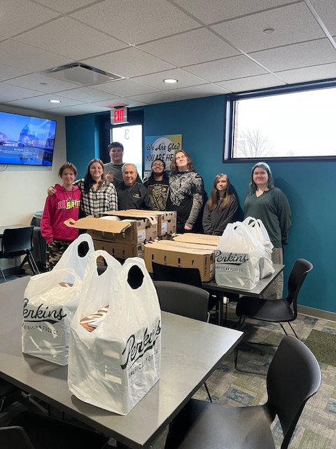 The Hanny Arram Center for Success thanks the BNI Platte Valley Professionals Group and <a href="/EatAtPerkins/">Perkins American Food Co.</a> for their donations of turkeys and pies to our families for Thanksgiving!! #CommunitySupport