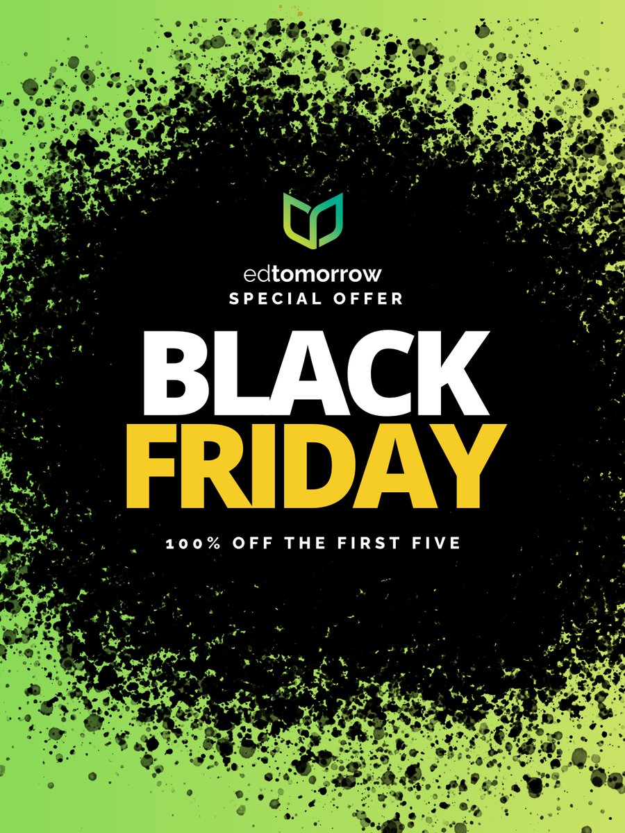 ed_tomorrow's tweet image. Hey everyone! 🎉 Black Friday Sale - 100% off = FREE! Just kidding! It's always been free! #BlackFridayEveryday #FreeSignUp #Edtomorrow #TheFirstFive #Education #EducationResources #TeachersTools

Sign up today! edtomorrow.com/today