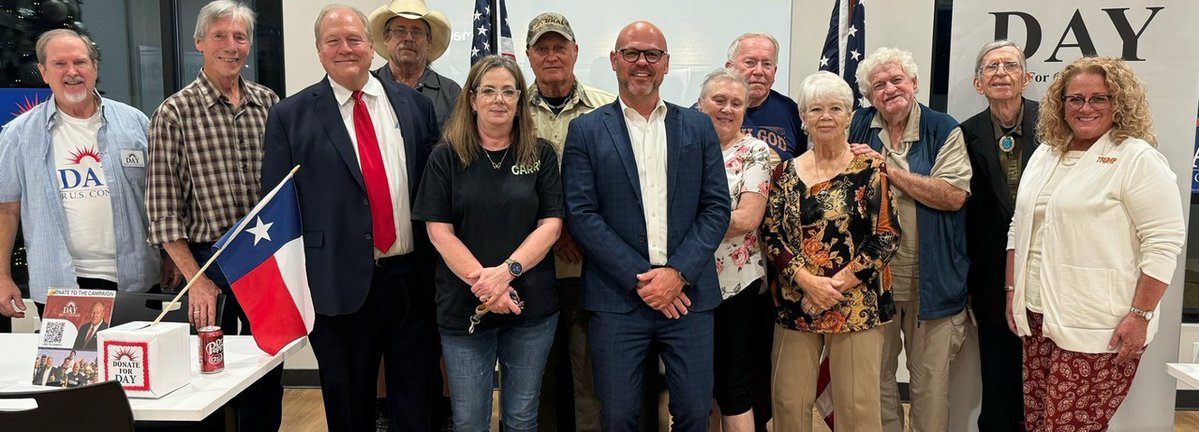 Across the New CD-32 with Darrell Day for Texas.

#DayForTexas #DarrellDay #DayForCongress #TX32