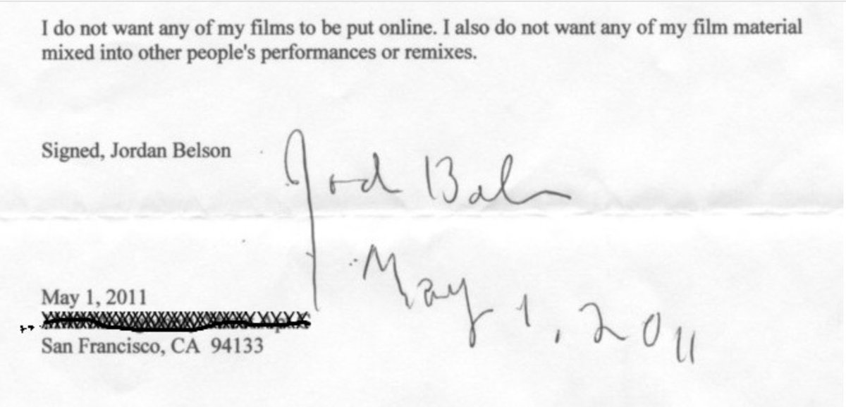 So much misinformation being spread about Jordan Belson. Here’s a letter regarding some of his wishes. Jordan, like Bruce Conner, wanted proper presentation of his films in dark environments, theatres and museum black box galleries. CVM continues to respect his wishes.