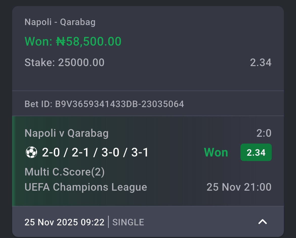 2 ODDS ON <a href="/Bet9jaOfficial/">Bet9ja: The home of #betBOOM! 💣</a> 
✅✅✅✅✅✅✅✅✅✅✅

#Bet9jaCode