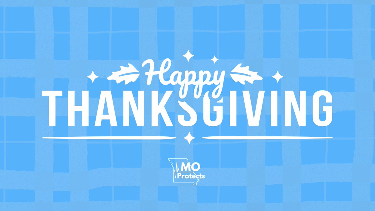 Today and every day, we are so thankful for the overwhelming support we continue to receive from pro-life Missourians who are committed to passing Amendment 3 in 2026. #YesOn3

Happy Thanksgiving from the MO Protects team!