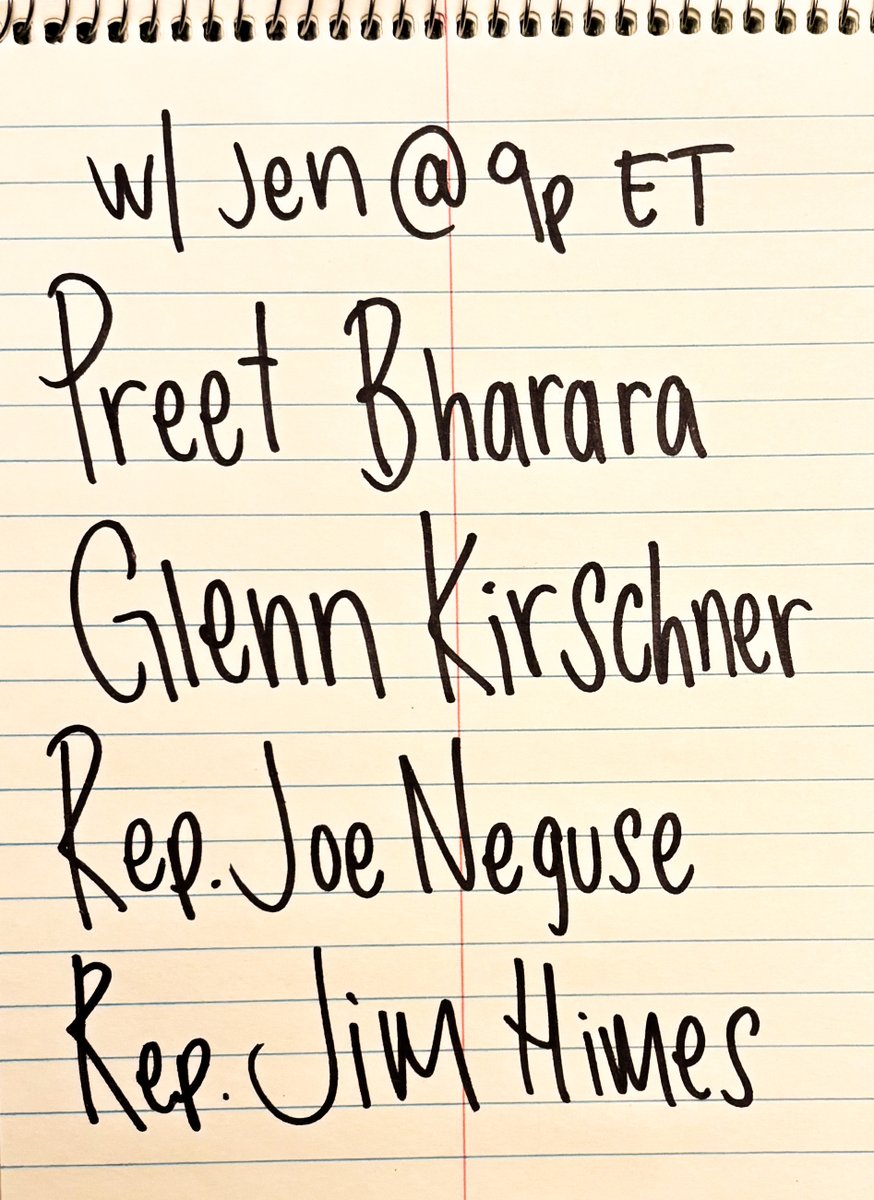 PsakiBriefing's tweet image. Tonight on The Briefing!

@PreetBharara 
@glennkirschner2 
@RepJoeNeguse 
@jahimes