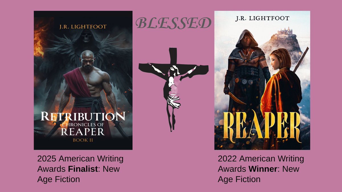 Berndogdad's tweet photo. I am blessed. Both my books have been recognized as a top New Age Fiction category by the @realAWAwards. @kclightfoot https://t.co/iOh6eZhWwR