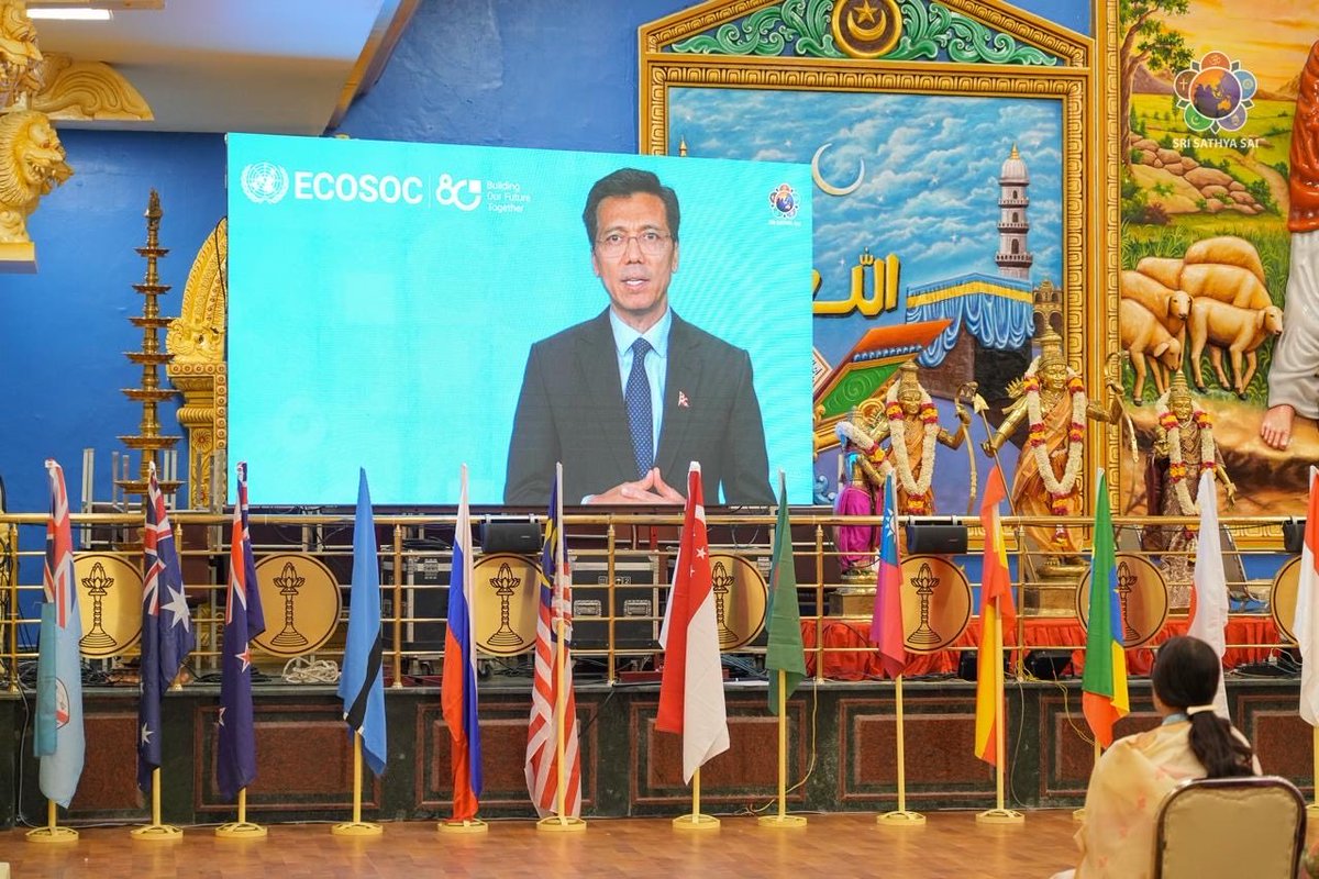 UNECOSOC's tweet image. Over the past decades, the work of the Sri Sathya Sai Central Trust has made a remarkable impact in the lives of millions, providing food, health care, education, clean drinking water and energy to the most vulnerable communities. It has inspired people from all geographies to…