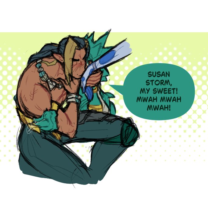 halhalhalu22's tweet image. Namor getting another L

(If you get the reference, you get a cookie 🍪😉)

#MarvelRivals #FantasticFour #InvisibleWoman #namor #mrfantastic #Marvel #comics