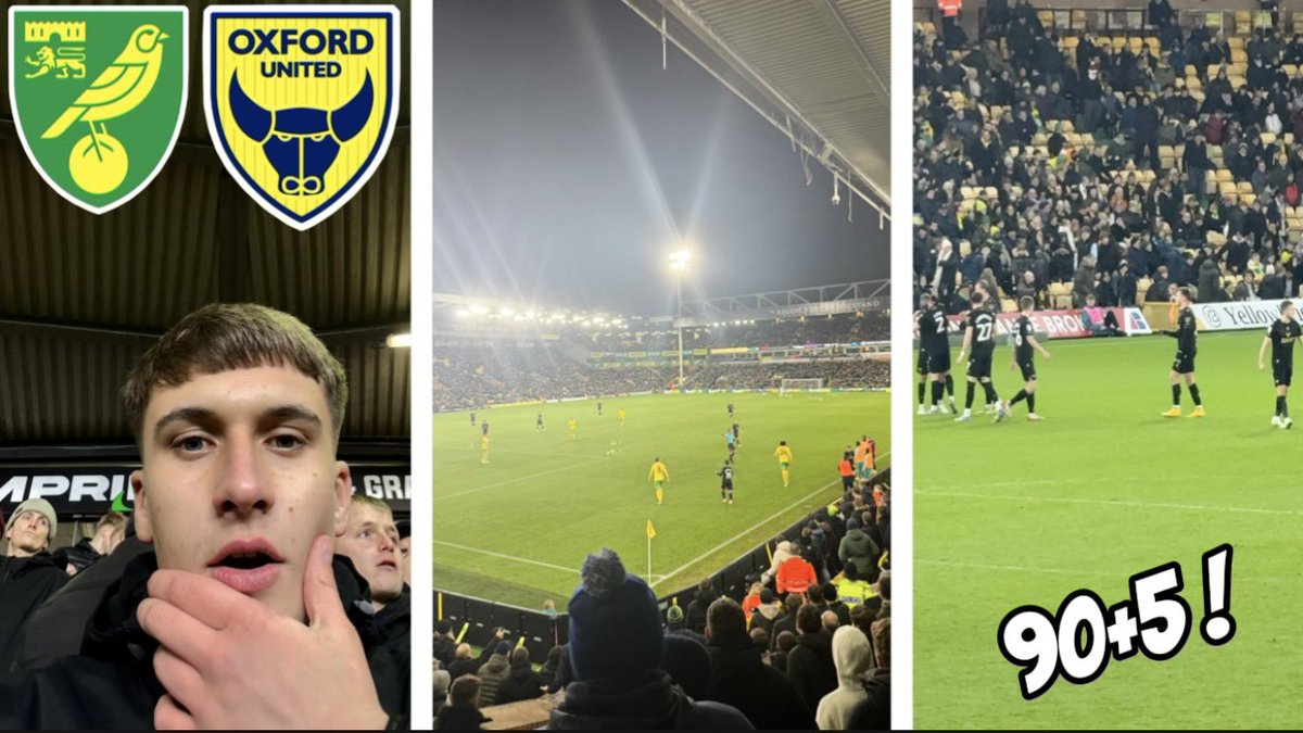 New Vlog out on YouTube!
Drop it a like and subscribe if you are new 🙌 

#ncfc 1-1 #oufc | #efl #eflchampionship #norwichcity #oxfordunited 

⬇️⬇️

youtu.be/TFhicLat64w?si…