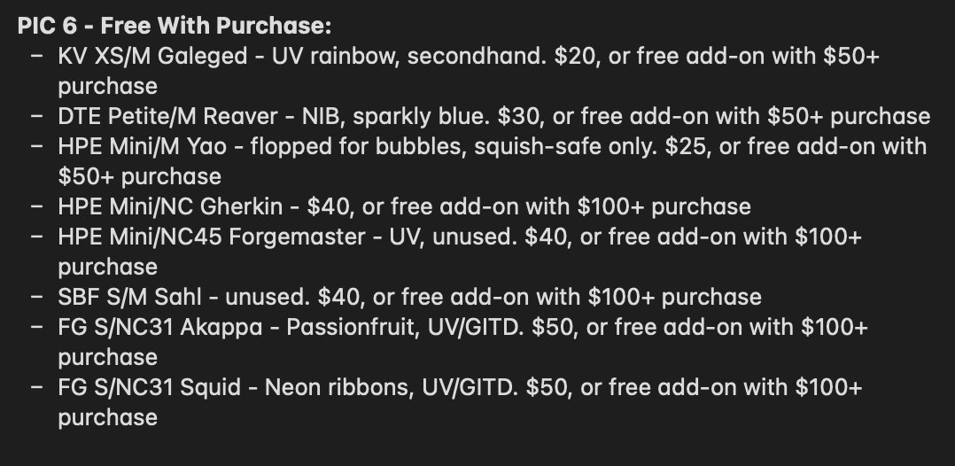 BONUS! These toys are also available free with purchase! Top row are get one free with a $50+ purchase. Bottom row are get one free with a $100+ purchase.

#dongsales