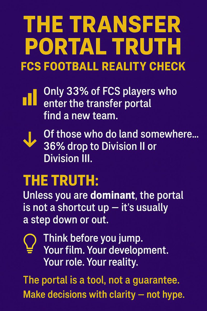 It’s a harsh reality. Please share the facts. Get a degree and give yourself an opportunity at dominating in life. There are “agents” out here selling young men the world and are going to leave a lot of them with nothing.