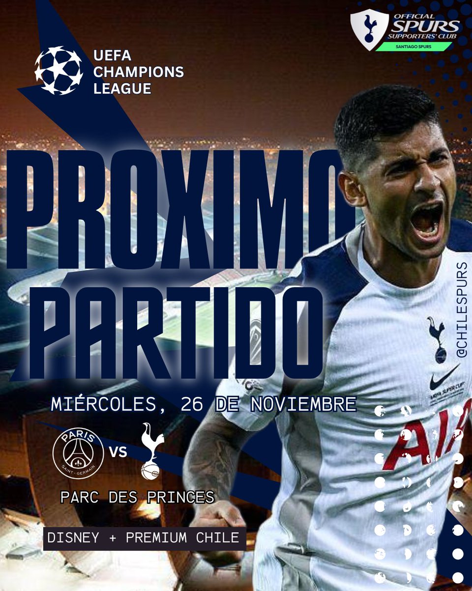 ChileSpurs's tweet image. Mañana volvemos a las luces europeas 👊

Nos enfrentamos nuevamente al PSG, a quién nos enfrentamos en la Super Copa en la cual terminamos cayendo por penales 4-3 tras empatar 2-2 por un gol a último momento de Goncalo Ramos.

Predicciones? Esperanzas? Los leo 👀

#COYS #THFC