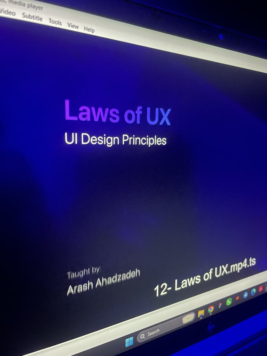 designerdhul's tweet image. Today was all about design principles and the laws of UX.

Interesting to learn how these “simple rules” actually control how we experience every app we use.