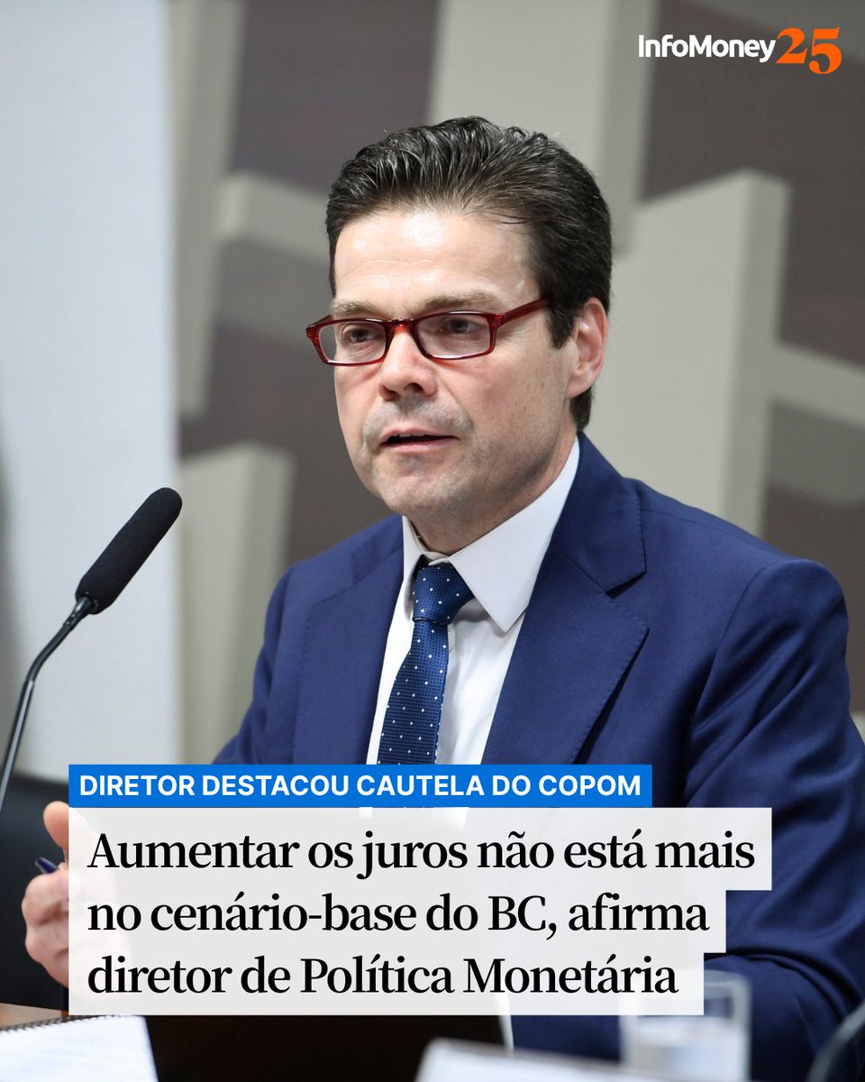 PARA NILTON DAVID, CICLO DE APERTO FOI ENCERRADO

O diretor de Política Monetária do Banco Central, Nilton David, afirmou nesta terça (25) que um novo aumento da taxa Selic “não está mais no cenário-base” da autarquia. 

Ele explicou, durante o Brasil Treasury Summit — evento