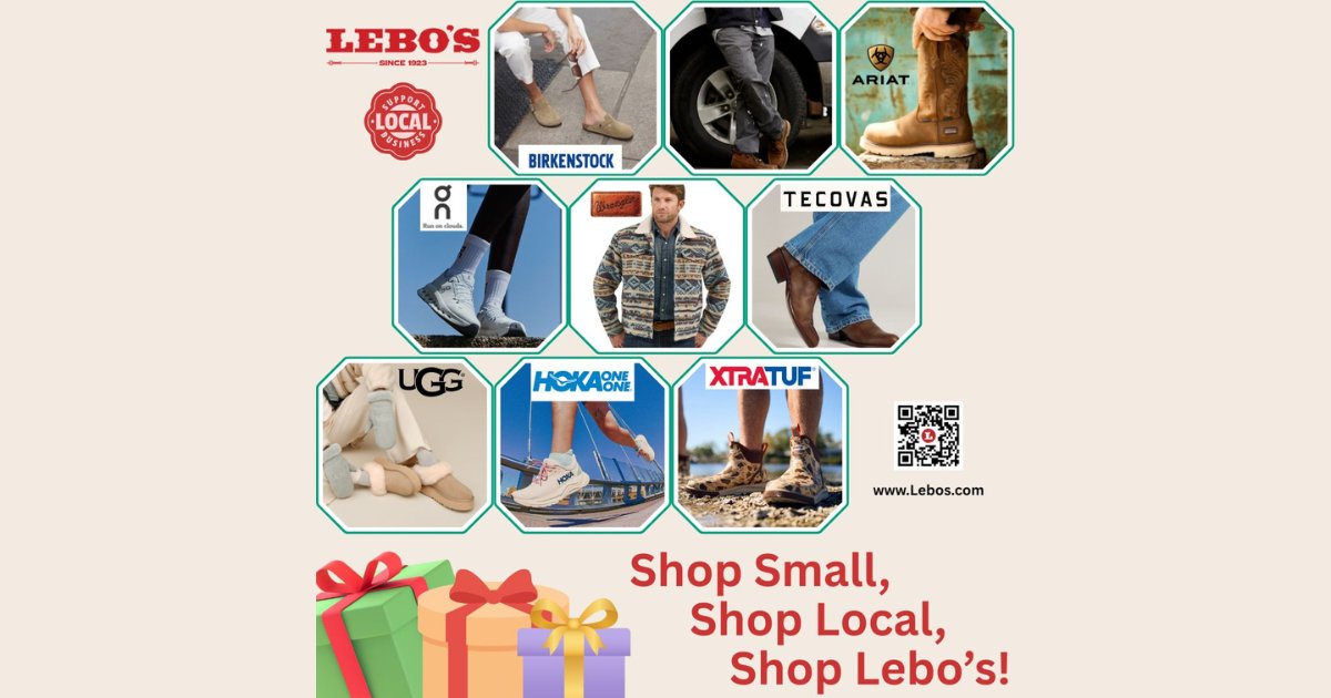 #ad Shop Small, Shop Local, Shop @Lebos_stores! Country 103.7 listeners can stay warm this winter with their Doorbuster Deals. Stop by Lebo's today for all the brands you love. Sponsored by Lebo's. bit.ly/4piOCOI #Lebos