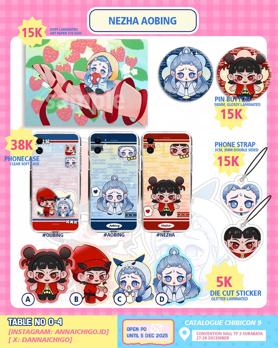 dannaichigo's tweet photo. 🔁&amp; ♥️are appreciated!   
🍓Hello ANNAICHIGO #CHIBICON 9 SBY &amp; #CF21 AFTERSALES  PO is OPEN !!!
✉️Pick up (both days) &amp; Mail order
📅Open PO until 5 DEC 2025
🗺️TABLE - O4 
🔗https://t.co/Y9RgwdpJnO
👍PLAVE, HAIKYUU, LINK CLICK, NEZHA, TBHX, HAI MIIKO, SVT, SKZ, WINDBREAKER. https://t.co/rhIjRYz0XJ