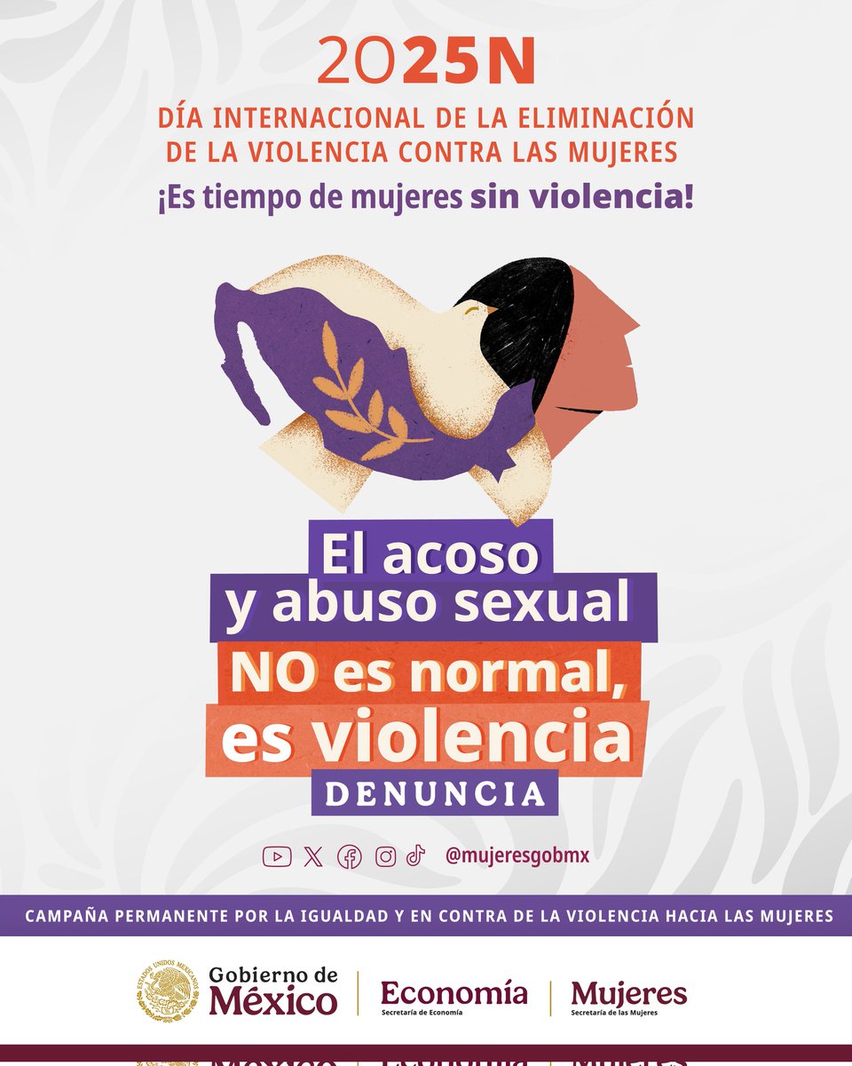 Día Internacional de la Eliminación de la Violencia contra Niñas y Mujeres 💜