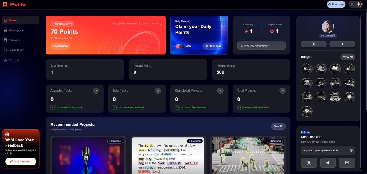 jinis11835's tweet photo. gm @PerleLabs fam...๐ค๏ธ
finally my wait is over here
i have also joined the #allowlist
i will also contribute my part in this properly
anyone want Referral just use my fresh link๐
visit: https://t.co/y0ImAtPwae
everyone recommends your referral and earn 10% of the points https://t.co/4aYIFgOFA2