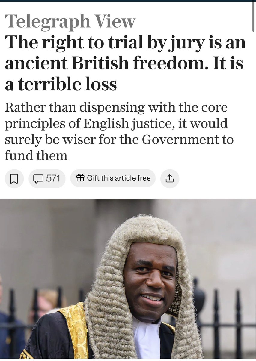 SoniaRGallego's tweet image. “It remains the case that the right to a trial by a jury of one’s peers is a valuable check on the behaviour of the justice system, particularly so in politicised cases where groupthink among the judiciary could undermine public confidence.”
Link in reply.