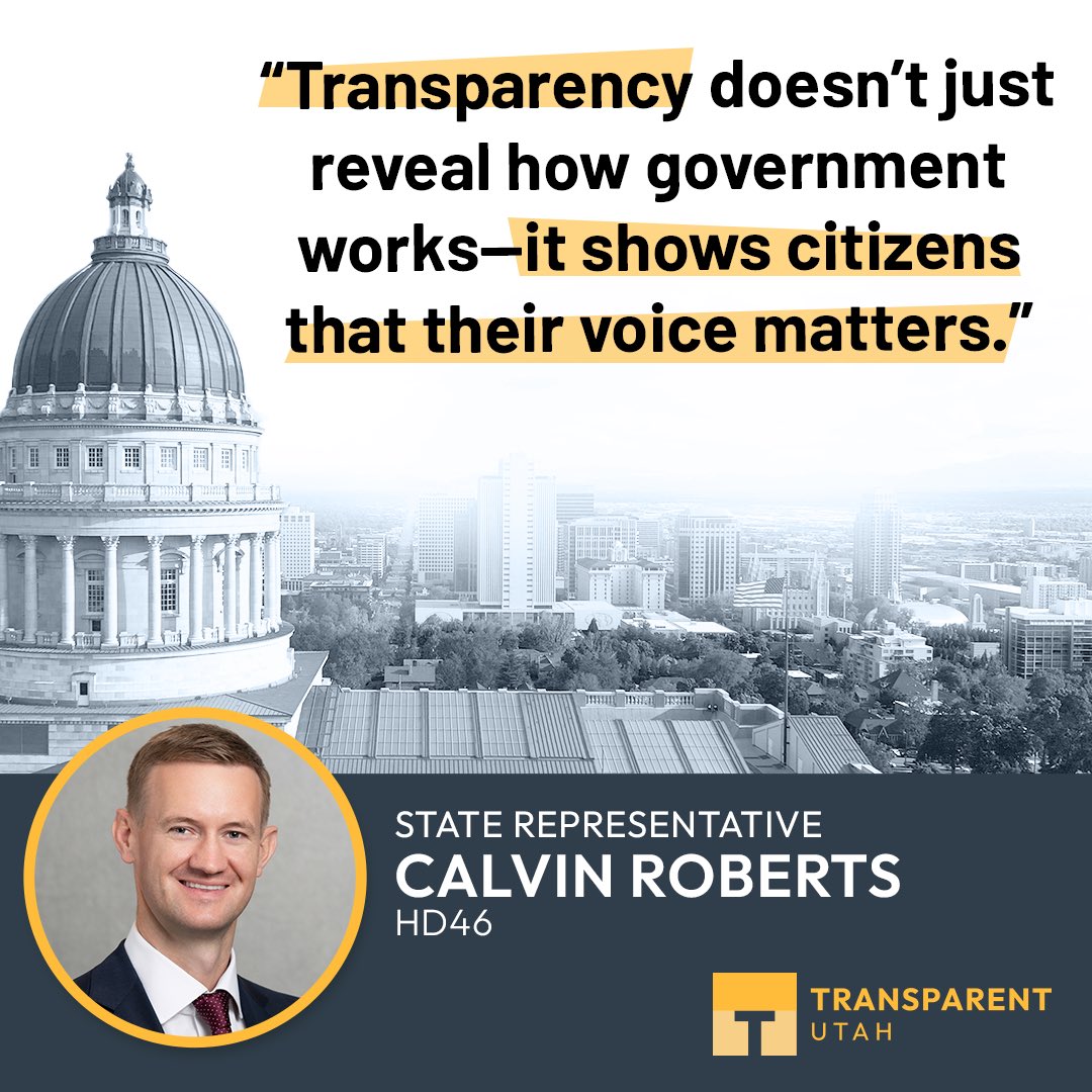 UtahTransparent's tweet image. #ThankfulForTransparency

Transparent.Utah.Gov