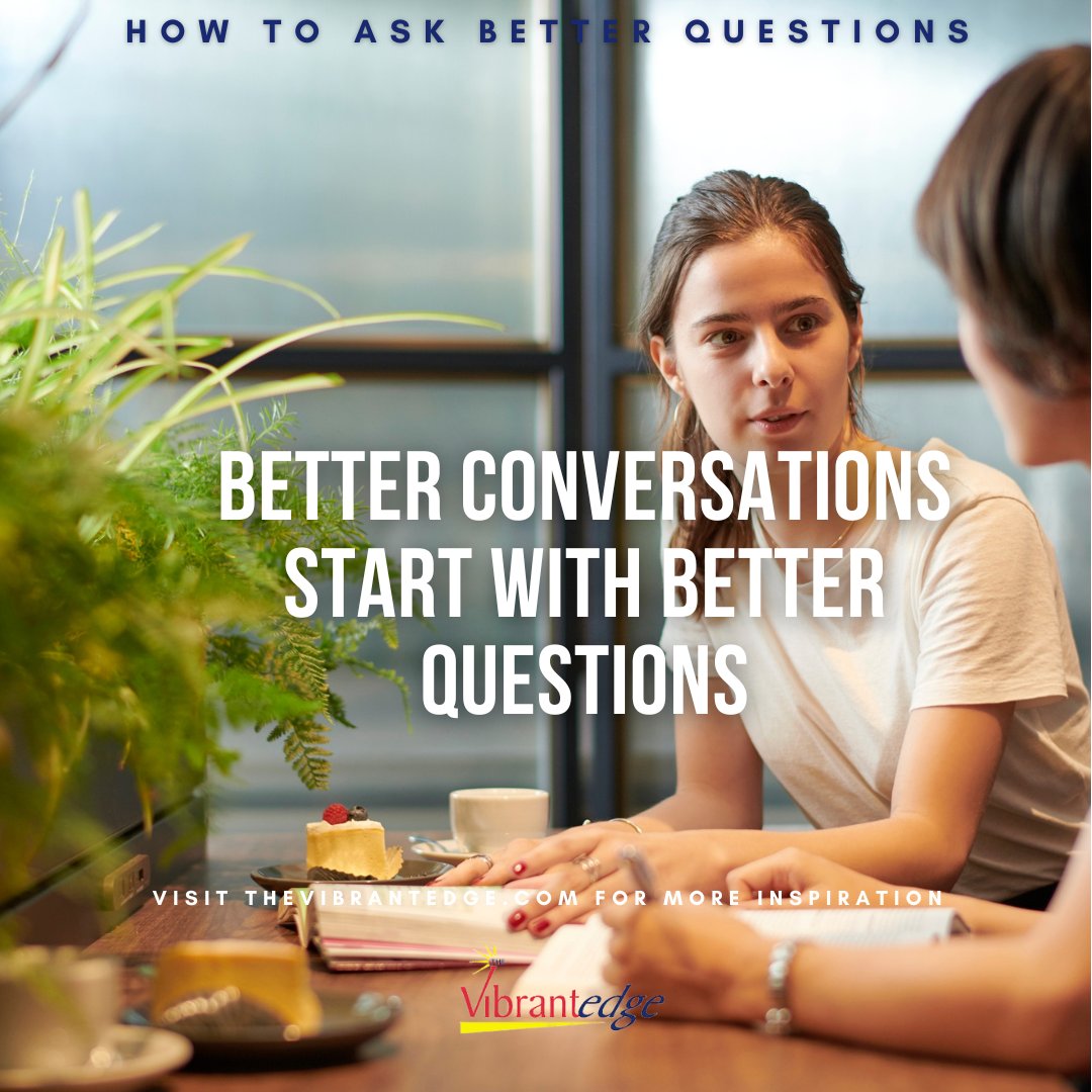 TheVibrantEdge's tweet image. A small shift in how you ask can change everything.
✨ Read our new blog: How to Ask Better Questions (and Why It Matters)
👉 thevibrantedge.com/inspiration
#BetterQuestions #MeaningfulConversations #HumanConnection #DeepListening #CuriosityMatters
