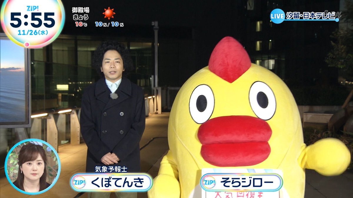 くぼてんき そらジロー ZIP!そら予報 DaiichiTV