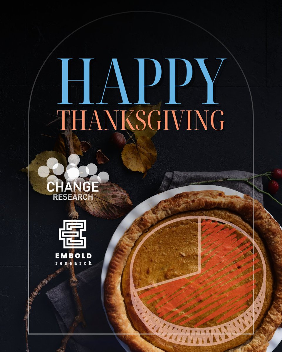 EmboldResearch's tweet photo. Gratitude comes easy when you work with partners who care.

This Thanksgiving, we’re reflecting on the organizations that trust us with big questions and use our data to guide real decisions.

Thank you for letting us support your work. Happy Thanksgiving from Embold Research. 🦃 https://t.co/OVGZvqNOIP