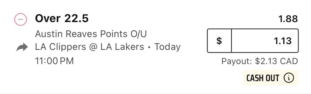 🏀 NBA 🏀

🌟Austin Reaves o22.5 Points, 1.88 (1.13u)

Clippers have allowed the 3rd most points per game to SG. Reaves has gone over this in 7/L10 games. 

#NBA #GamblingX