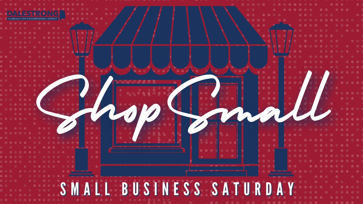 It's Small Business Saturday! From main street shops to family-owned restaurants and local manufacturers, we thank these job creators for their investment in our communities.