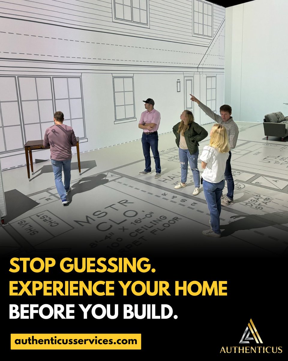 AuthenticusHou's tweet image. Your dream home shouldn’t be a leap of faith.
Authenticus lets you walk the layout, feel the flow, and fix issues before they turn into costly change orders.

#Authenticus #WalkThisWay #DesignConfidence #CustomHomeDesign #NoMoreGuesswork #FutureOfBuilding #XRPApp