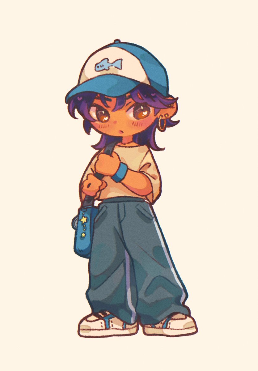 my little baby and their fish cap.. it reminds them of their fish boyfriend