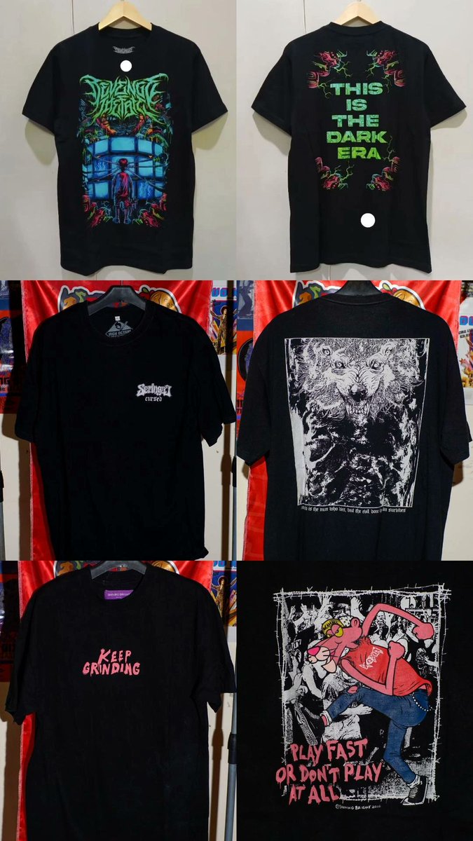 GamalielTri's tweet photo. @meme_posser RTF Size L
Seringai Cursed L
Noxa M
Ishtarkult vol 1 XL, vol 2 L
Suicide L
Danilla L
DS L
Seperti Api XL,
Price, Boleh DM https://t.co/vdpL5P8jto