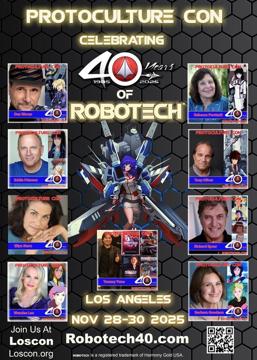 RobotechNews's tweet image. A really cool #Robotech fan event is happening in L.A. this weekend. 

LINK: Robotech40.com 

#80s #anime #cosplay #macross