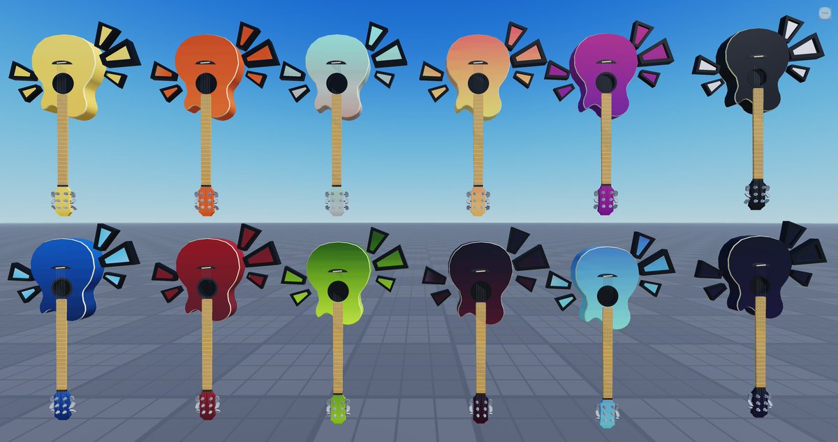 PsycicX07's tweet image. Guitars #ROBLOX #robloxdev #robloxdeveloper #robloxstudio
(If anyone is interested in buying, for a game or ugc DM me)