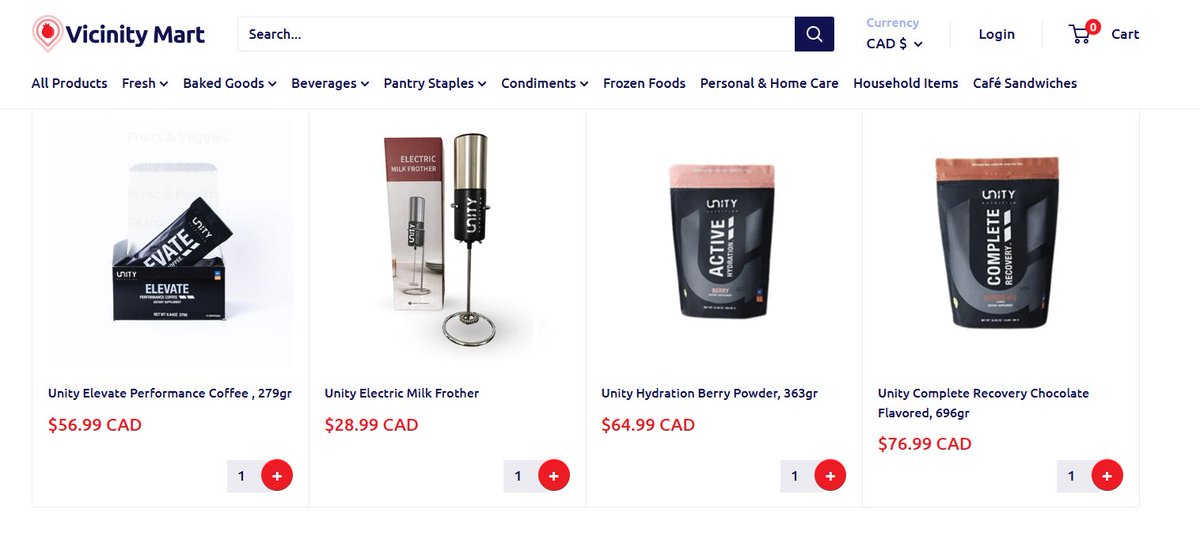 Want your Unity Nutrition supplements delivered free of charge today? Order online from VicinityMart in North Vancouver: vicinitymart.com/search?type=pr…