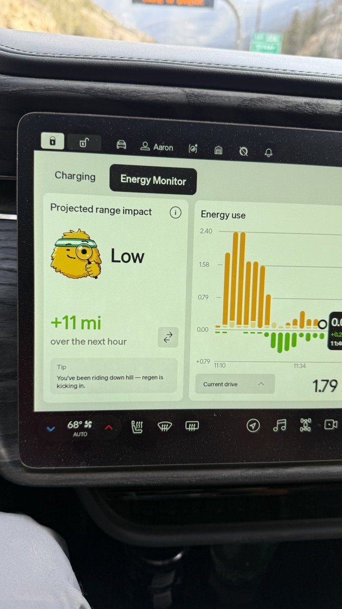 DudeRivian's tweet photo. Anyone able to get better range impact? Couldn’t get it higher than +11 https://t.co/MdwEMtnRxo