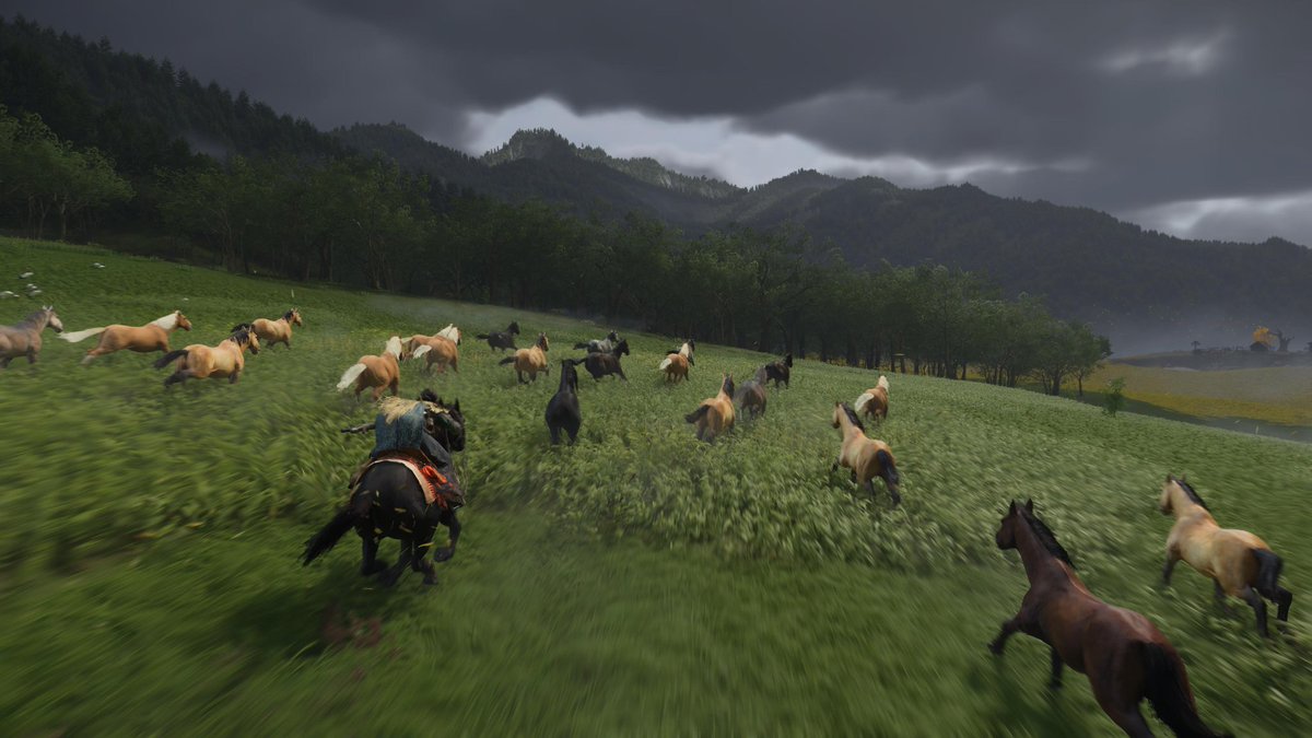 LuisFansitodeOp's tweet image. Usaba el caballo que agarré al comenzar el juego casi hasta el final de la historia hasta que pasé un establo donde tenía la opción de seguir con mi caballo de siempre o elegir uno nuevo 
Elegí un caballo nuevo dejando a mi fiel compañero bien cuidado y al nuevo le puse Homura