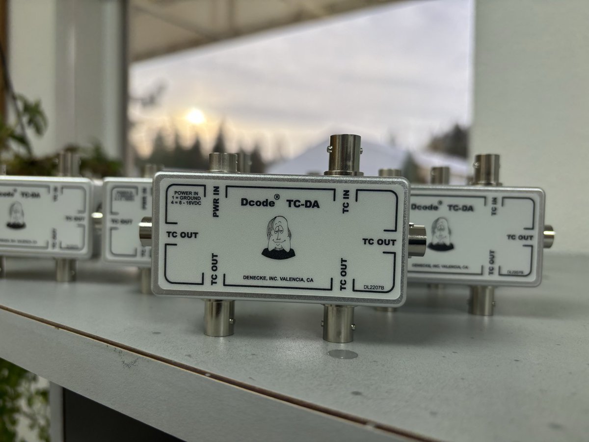 Another batch of TC-DAs are off into the sunset! #deneckeinc #distributionamplifiers #madeinusa #timecode #denecke